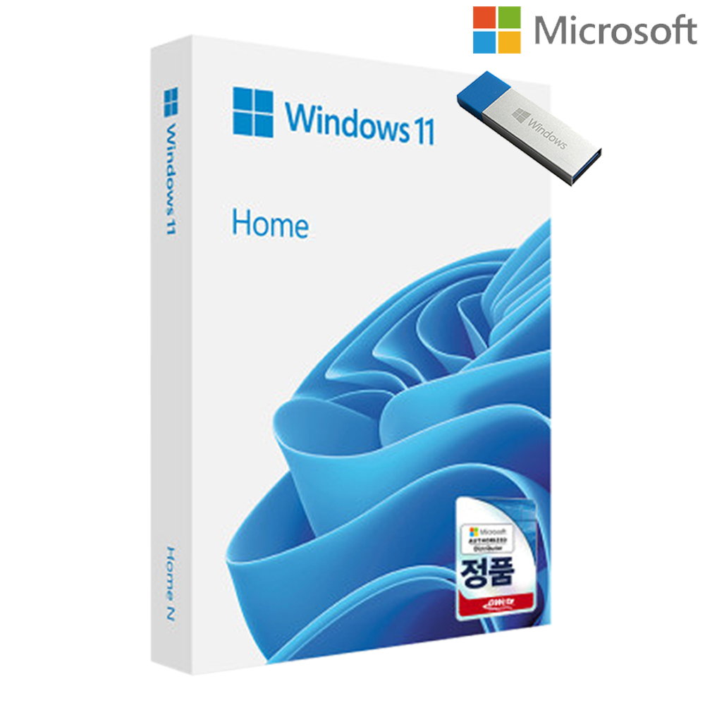 마이크로소프트 WINDOWS 11 Home 패키지 윈도우 11 FPP 윈11홈